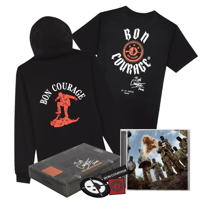 BON COURAGE - BOX T-SHIRT + HOODIE